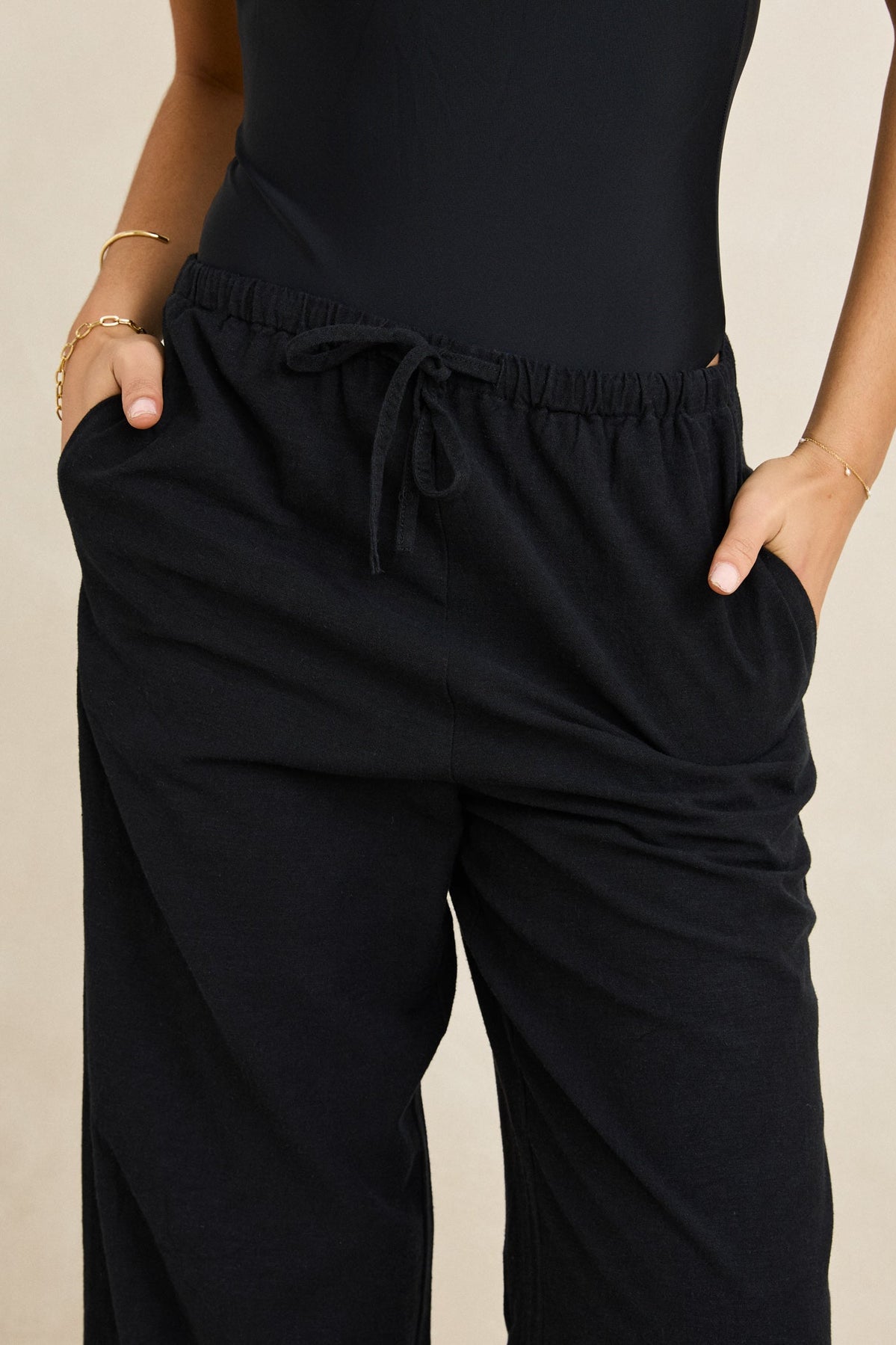 Rhythm Classic Drawstring Pant 2025 BLK 02
