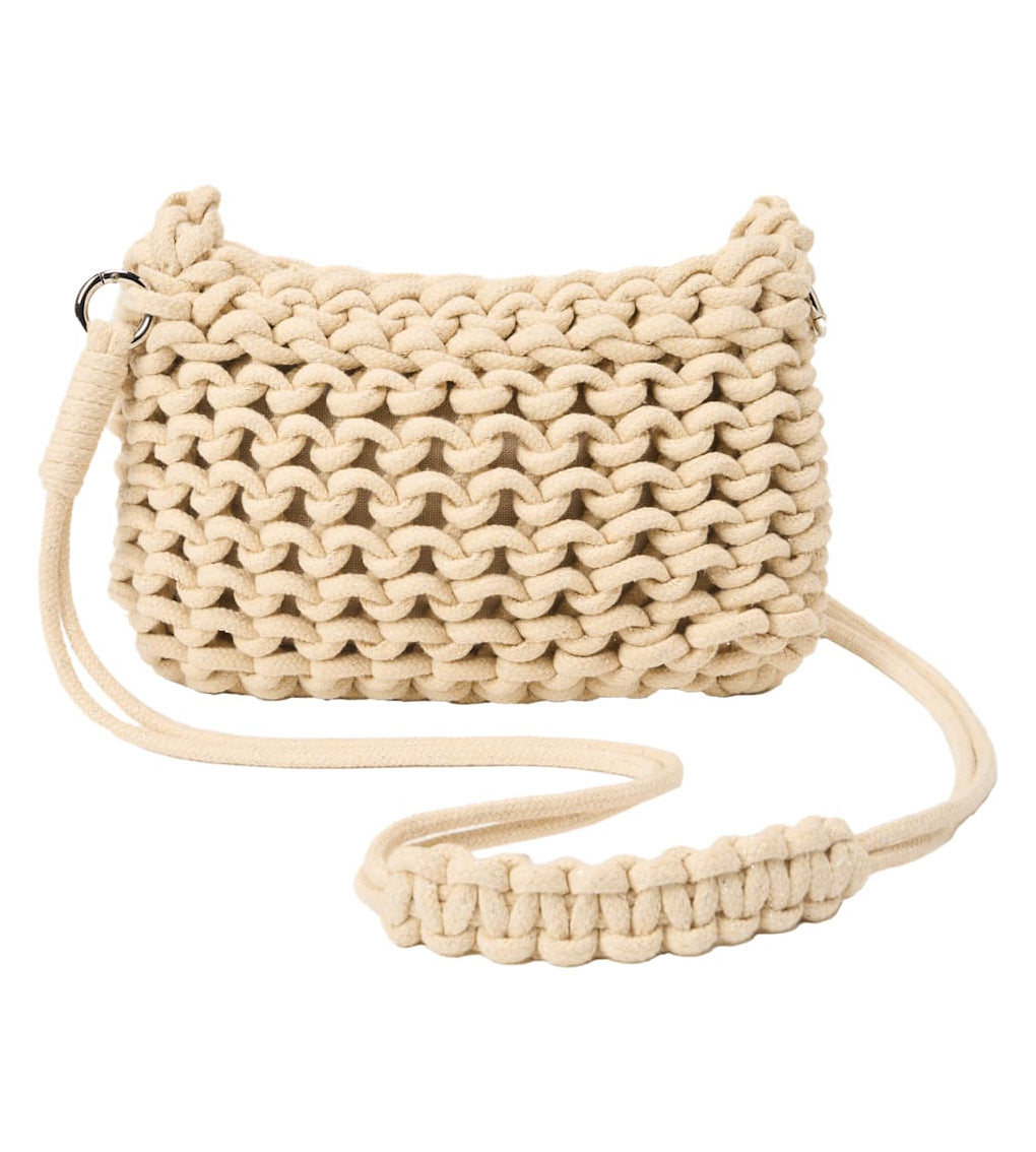 Sun N Sand Cotton Rope Crossbody Bag Natural OS