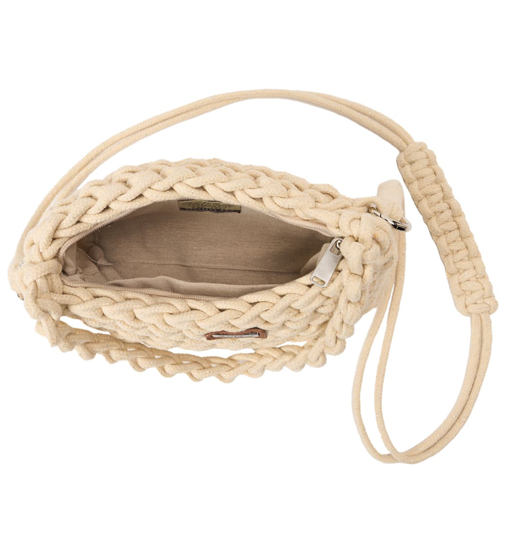 Sun N Sand Cotton Rope Crossbody Bag Natural OS