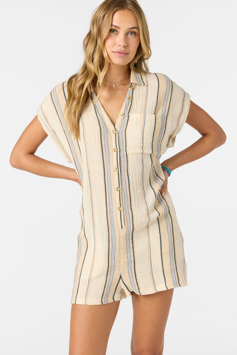 O'Neill Kamilla Stripe Romper IVR XS