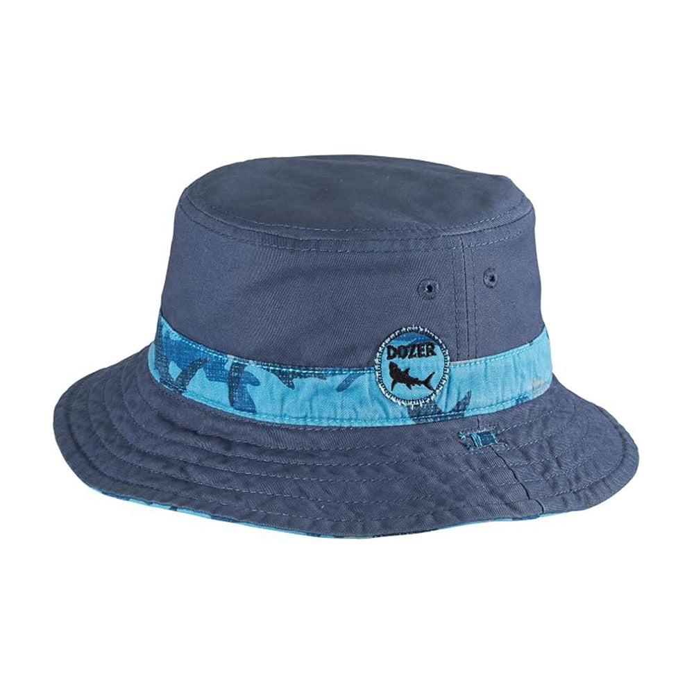Dozer Boys Bucket Hat Reef Blue 2-5