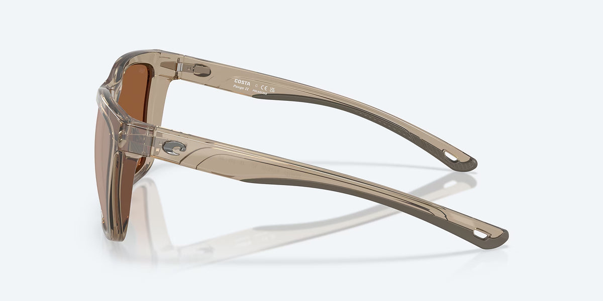 Costa Del Mar Panga 11 Polarized Sunglasses Taupe CopperSilverMirror 580G