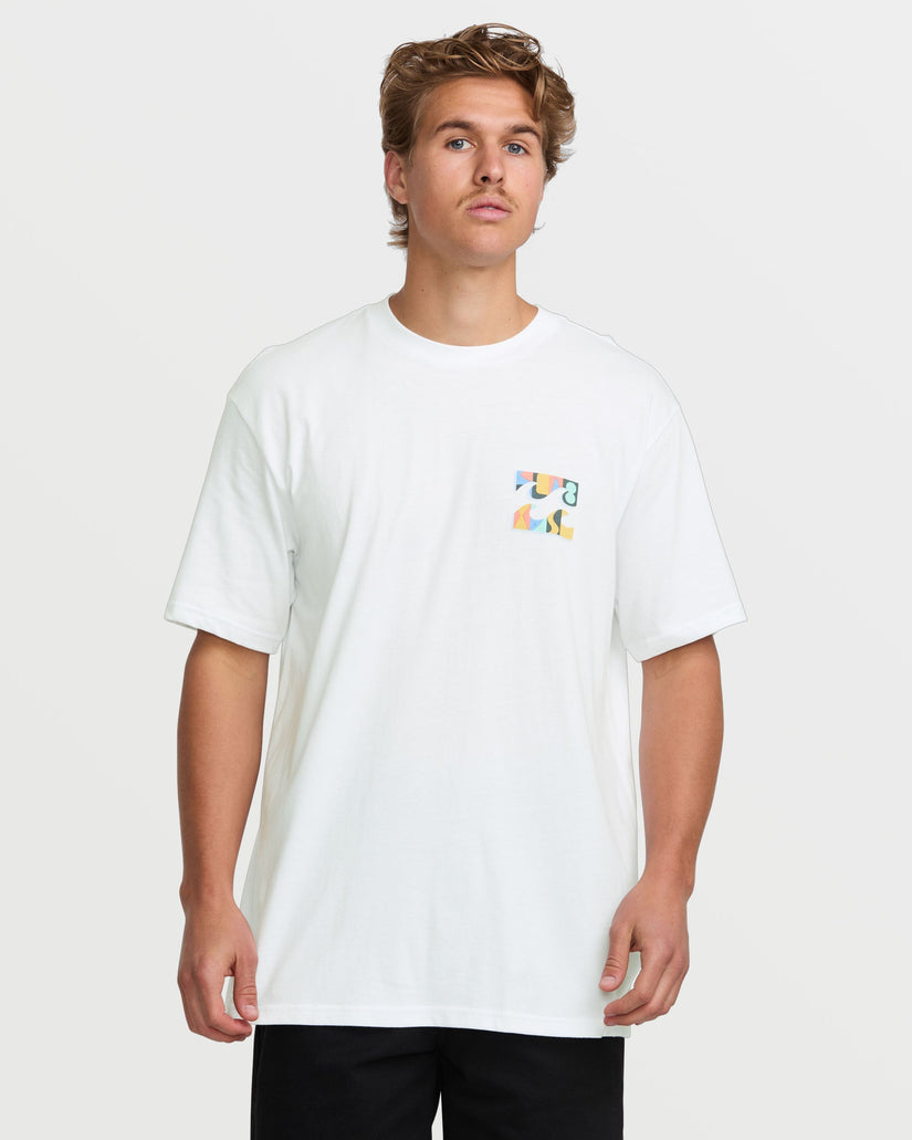 Billabong Crayon Wave Premium SS Tee WHT L