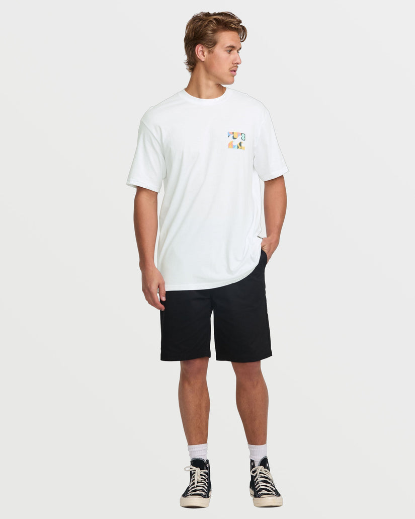 Billabong Crayon Wave Premium SS Tee WHT XL