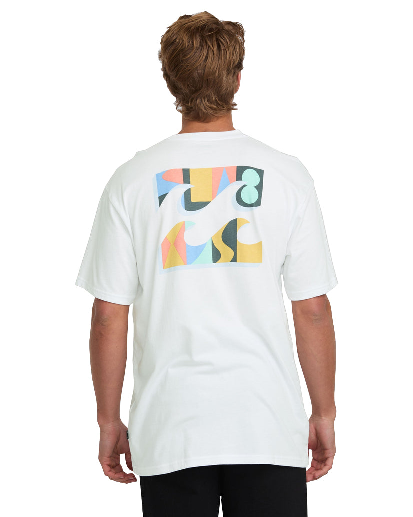 Billabong Crayon Wave Premium SS Tee WHT L