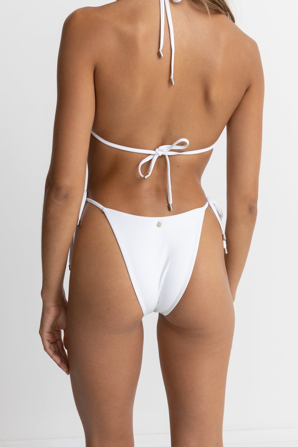 Rhythm Tie Side High Cut Pant WHT 2S