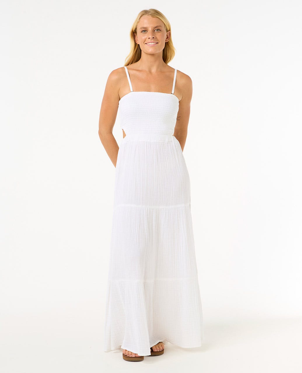 RIP CURL PREMIUM SURF MAXI DRESS 1000-White XS