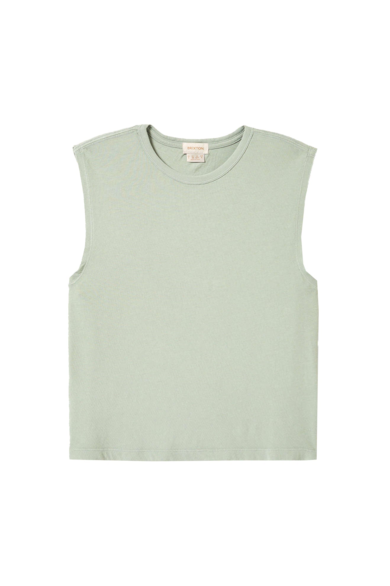 Brixton Carefree Organic Garment Dyed Muscle Tee SGGRN L