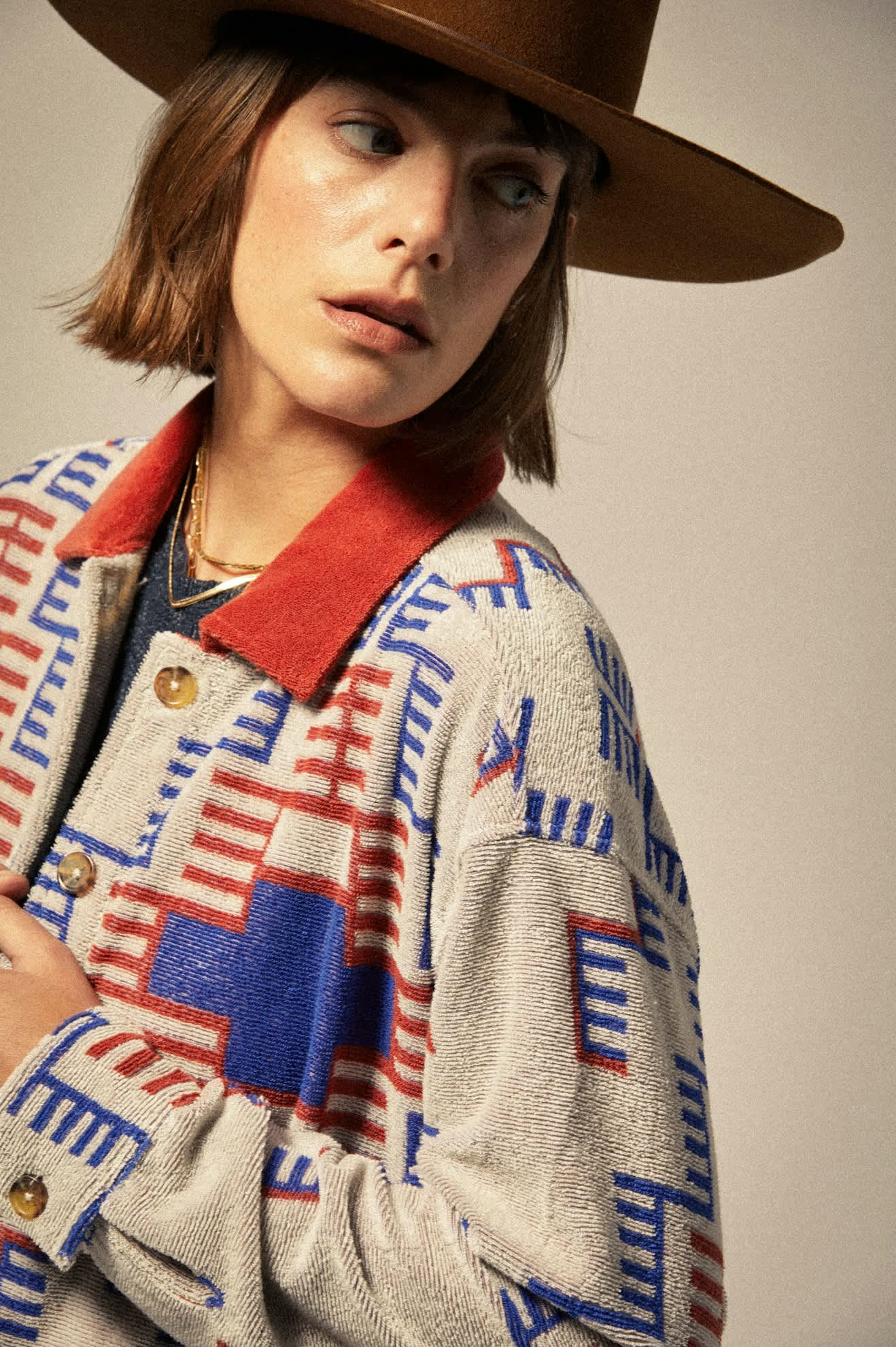 Brixton Trail Terrycloth Trucker Jacket ELCIP S