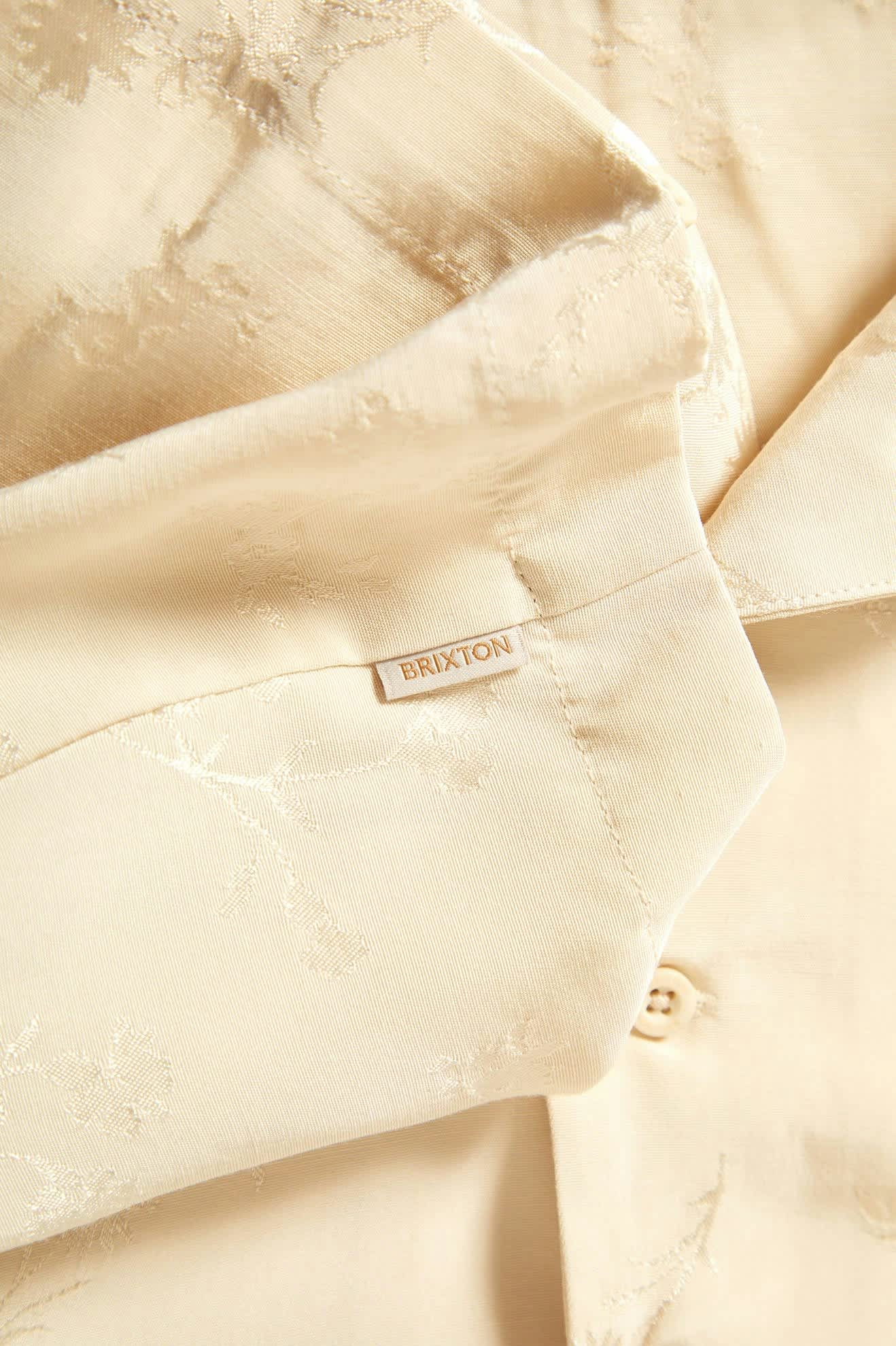 Brixton Silky SS Jacquard Button Down WHCFJ S