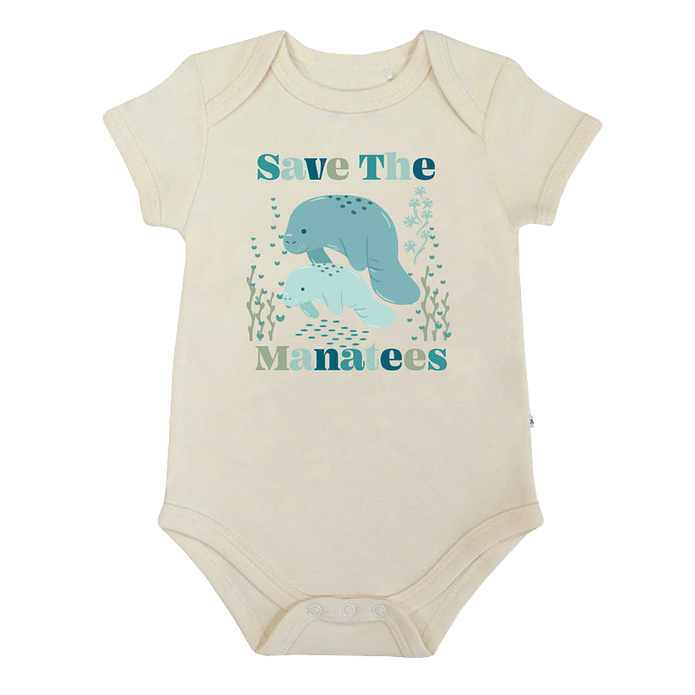 Emerson and Friends Baby Onesie SaveManatees 3-6M