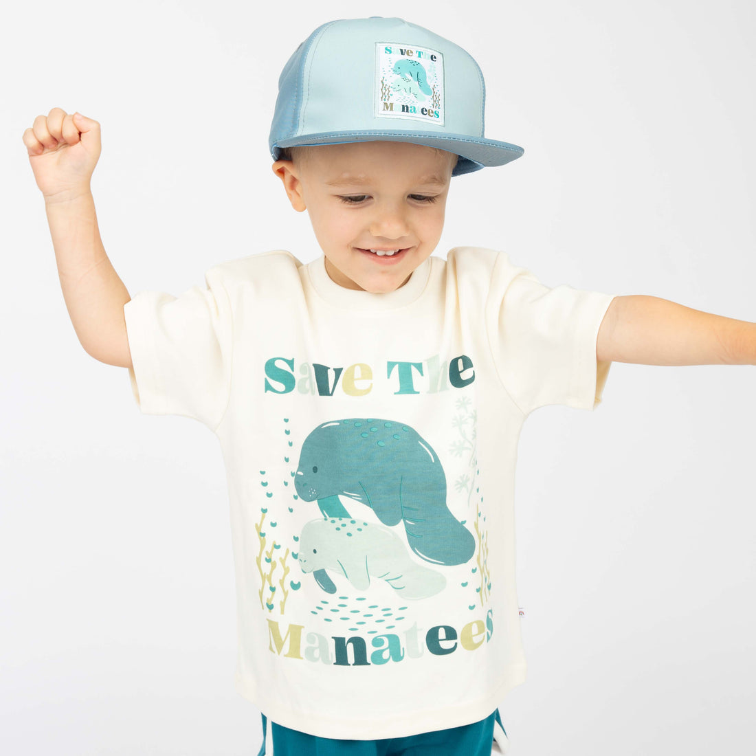 Emerson and Friends SS Tee SaveManatee 4/5T