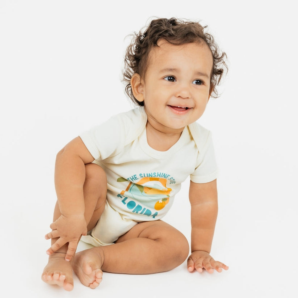 Emerson and Friends Baby Onesie FloridaSunshine 12-18M