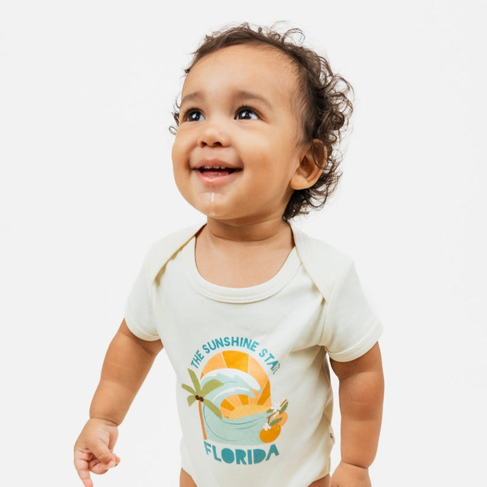 Emerson and Friends Baby Onesie FloridaSunshine 12-18M