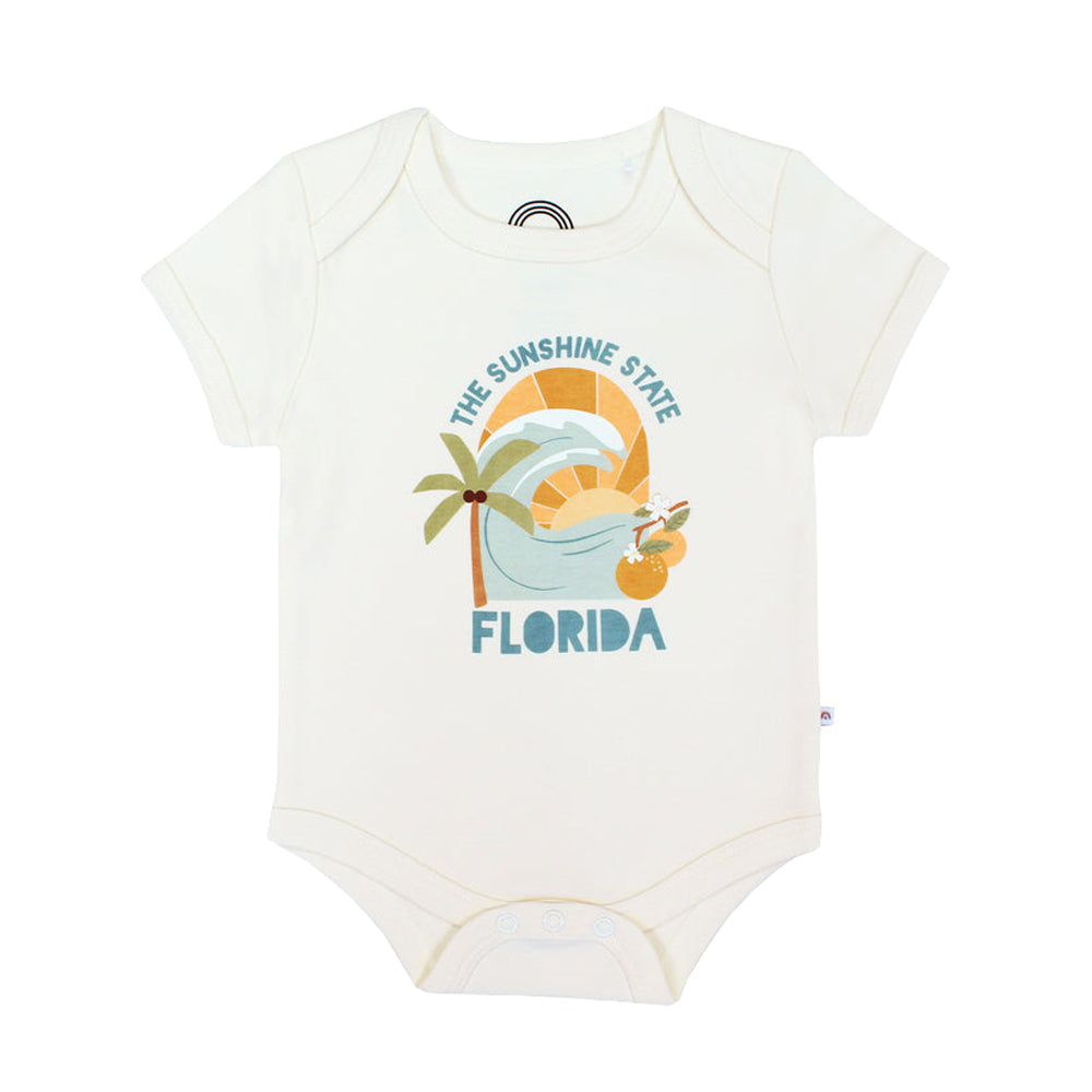 Emerson and Friends Baby Onesie FloridaSunshine 12-18M