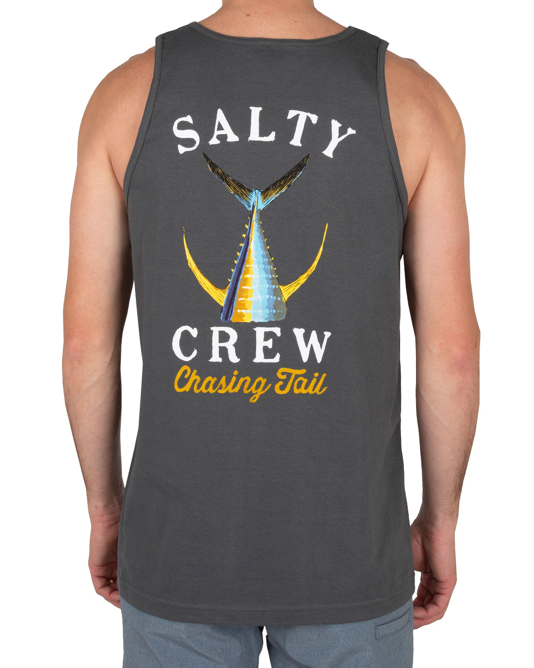 Salty Crew Tailed Tank Charcoal-NEW M