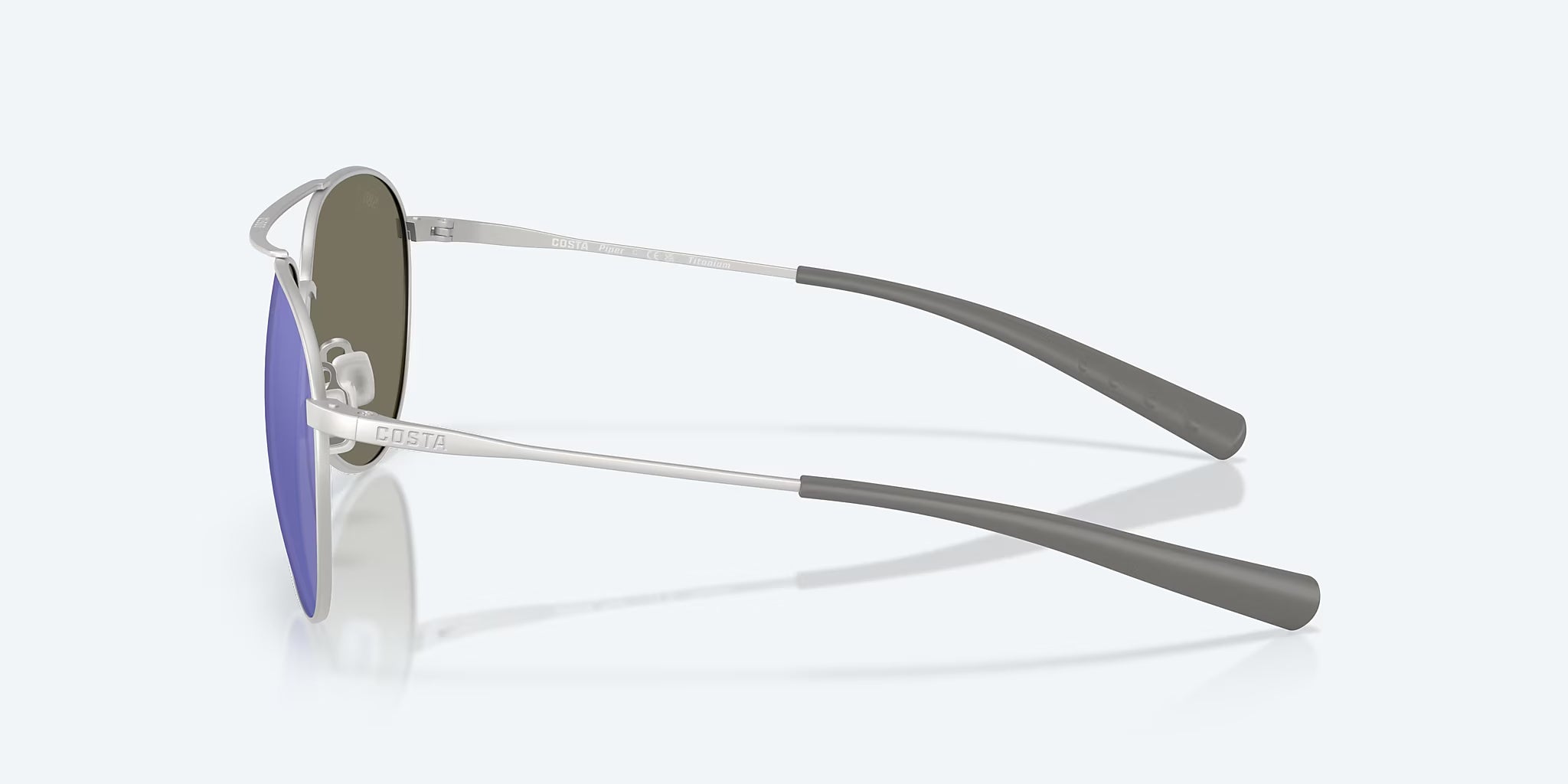 Costa Del Mar Piper Sunglasses SatinSilver BlueMirror 580G