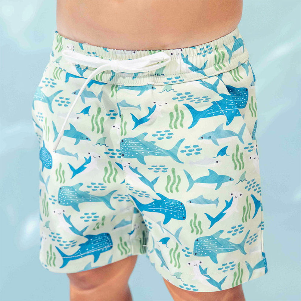 Emerson and Friends Boys Swim Trunks SharkFriends 8-9K
