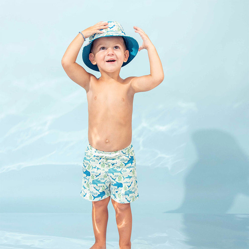 Emerson and Friends Boys Swim Trunks SharkFriends 8-9K