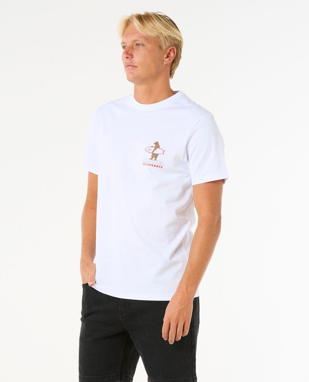 Rip Curl Desti Animals SS Tee 2338-OpticWhite M