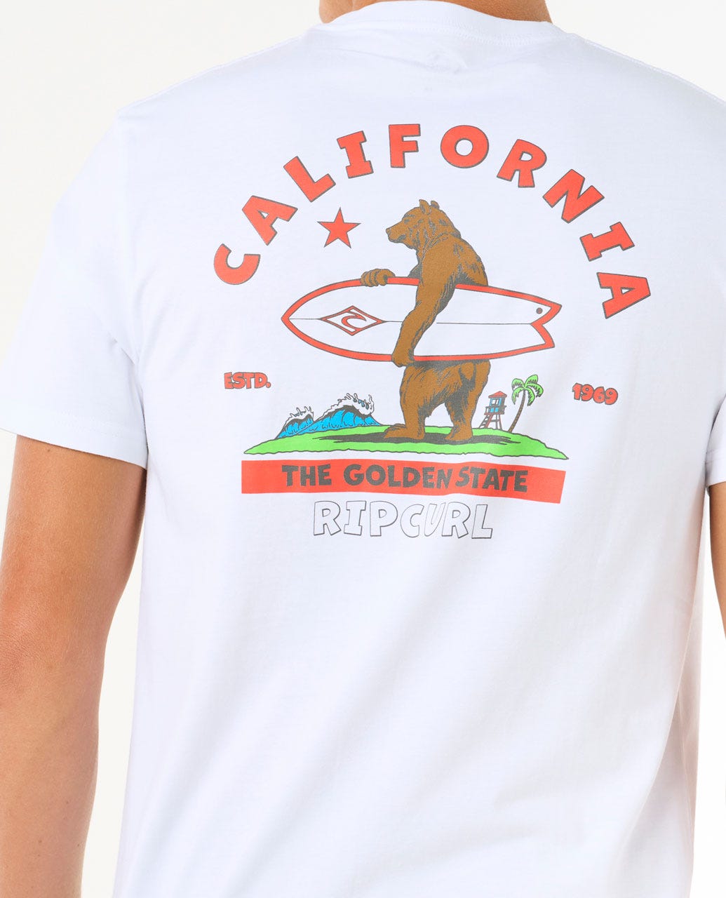 Rip Curl Desti Animals SS Tee 2338-OpticWhite XXL