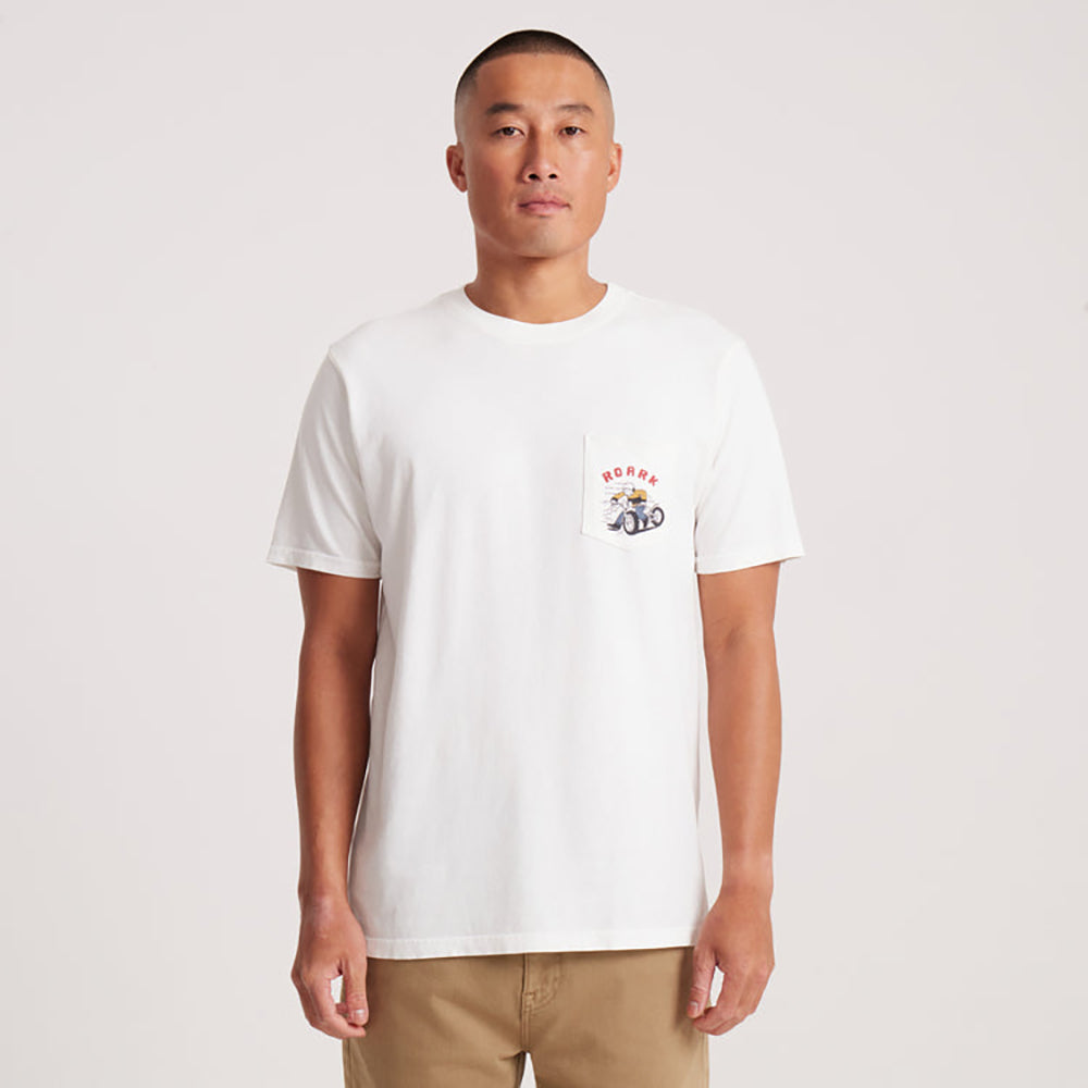 Roark Moto Pocket SS Tee WWH S