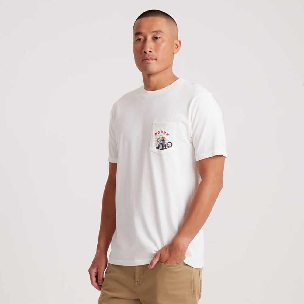 Roark Moto Pocket SS Tee WWH S