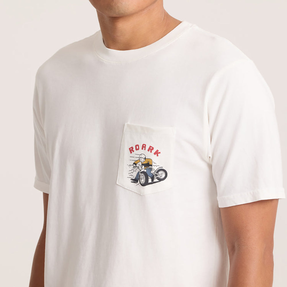 Roark Moto Pocket SS Tee WWH L