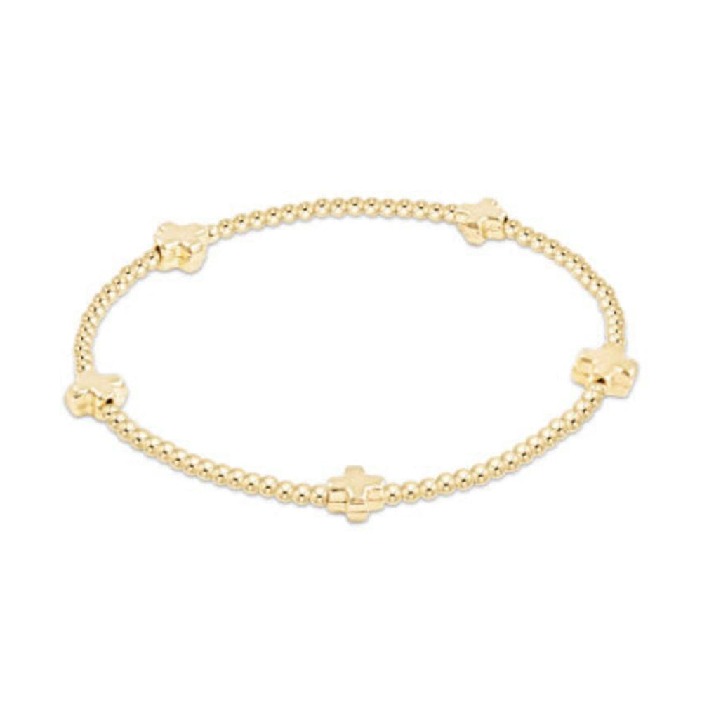 Enewton Gold Special Bracelet SignitureCrossSmall 2mm