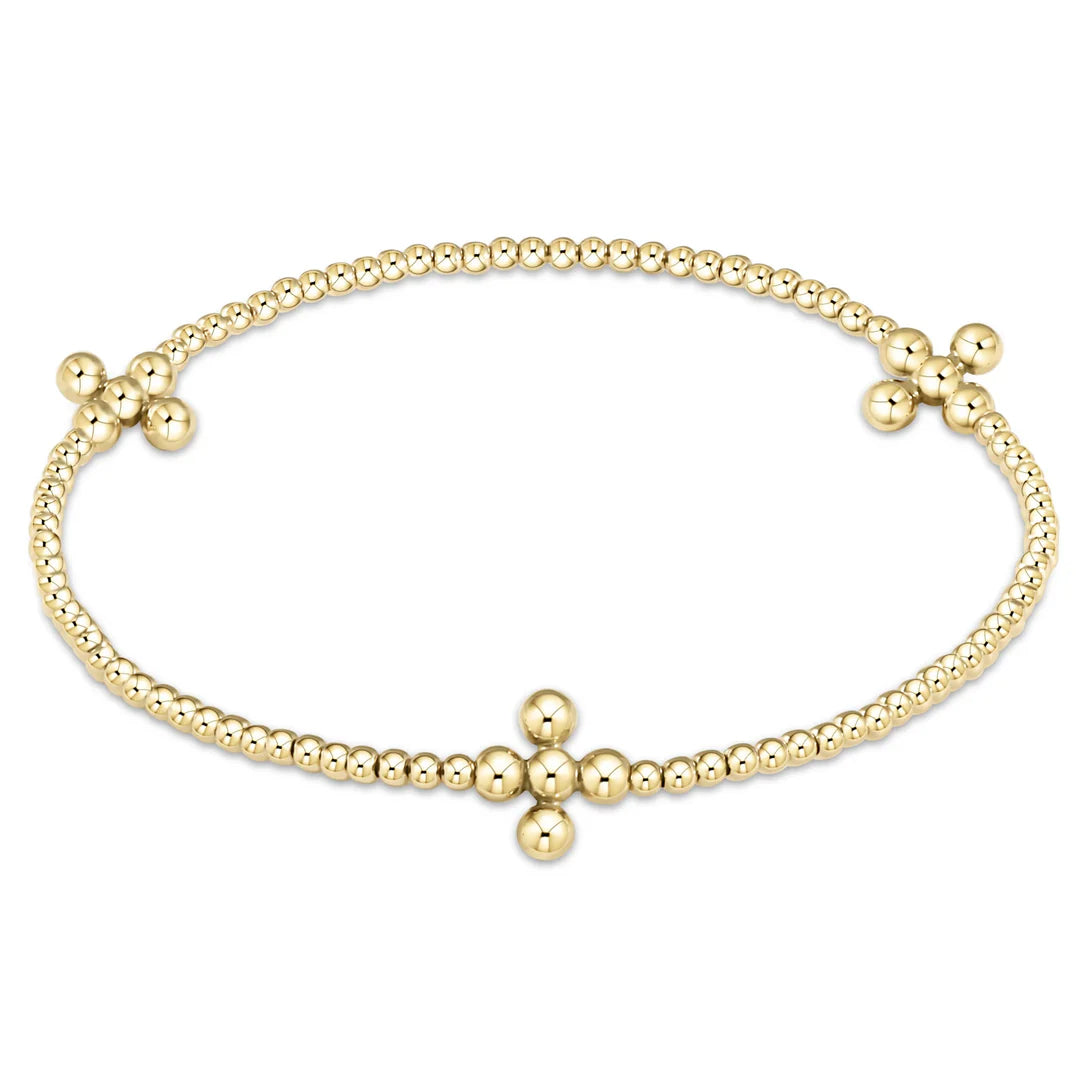 Enewton Gold Special Bracelet SignatureCross 2mm
