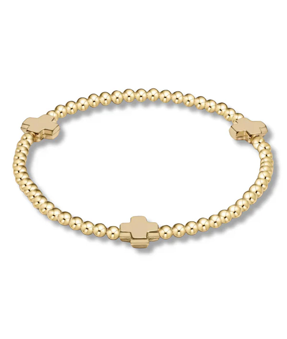 Enewton Gold Special Bracelet SignatureCross 3mm