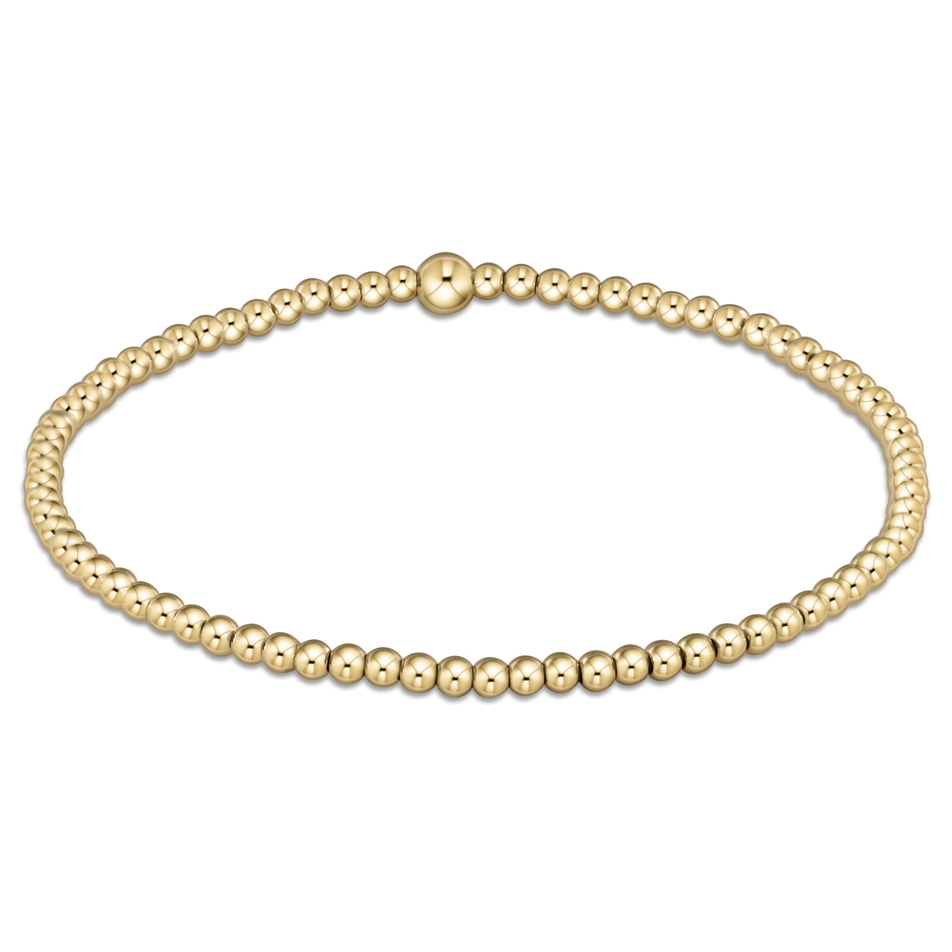 Enewton Classic Gold Bead Bracelet 2.5mm