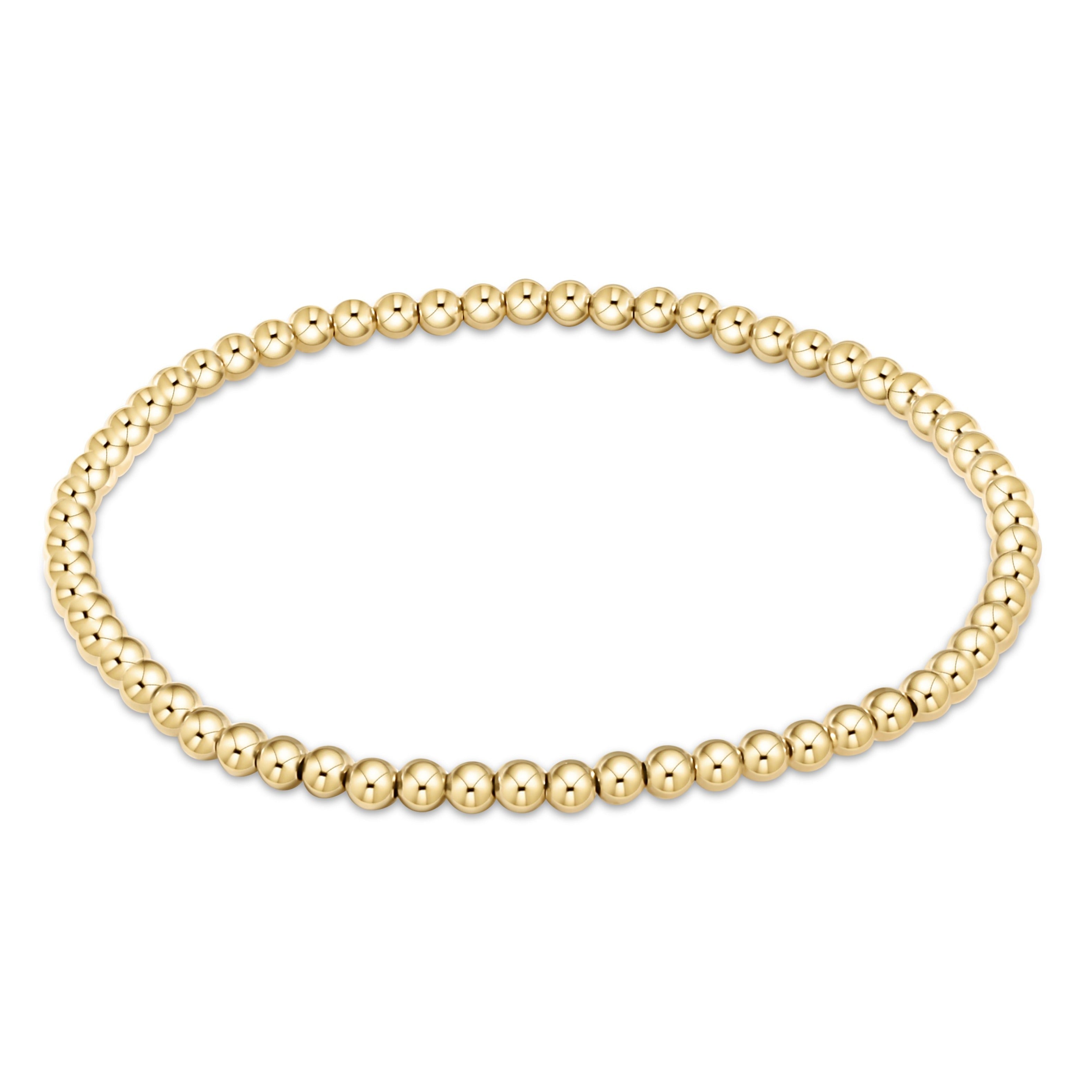 Enewton Classic Gold Bead Bracelet 3mm
