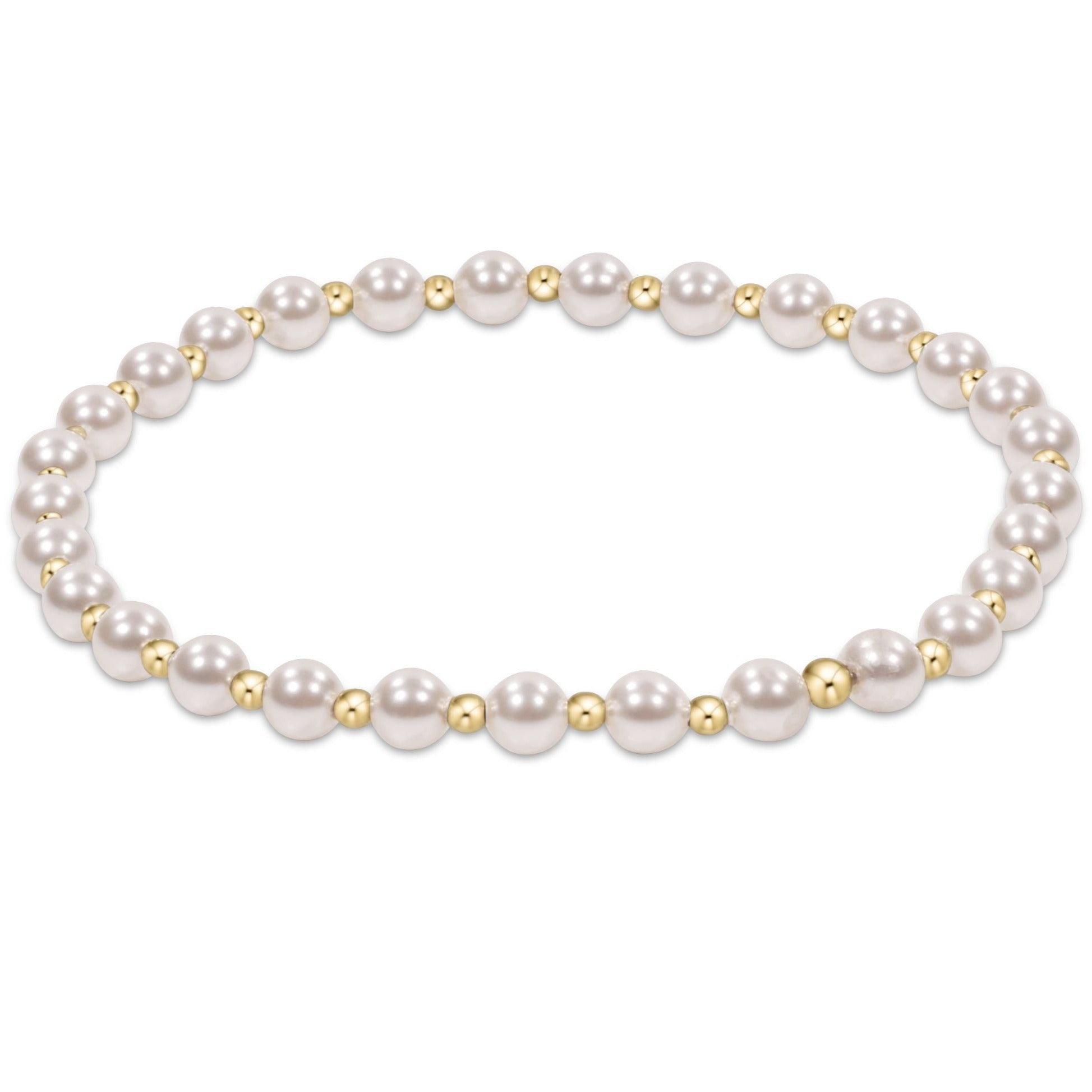 Enewton Classic Pearl Beaded Bracelet Grateful 4mm