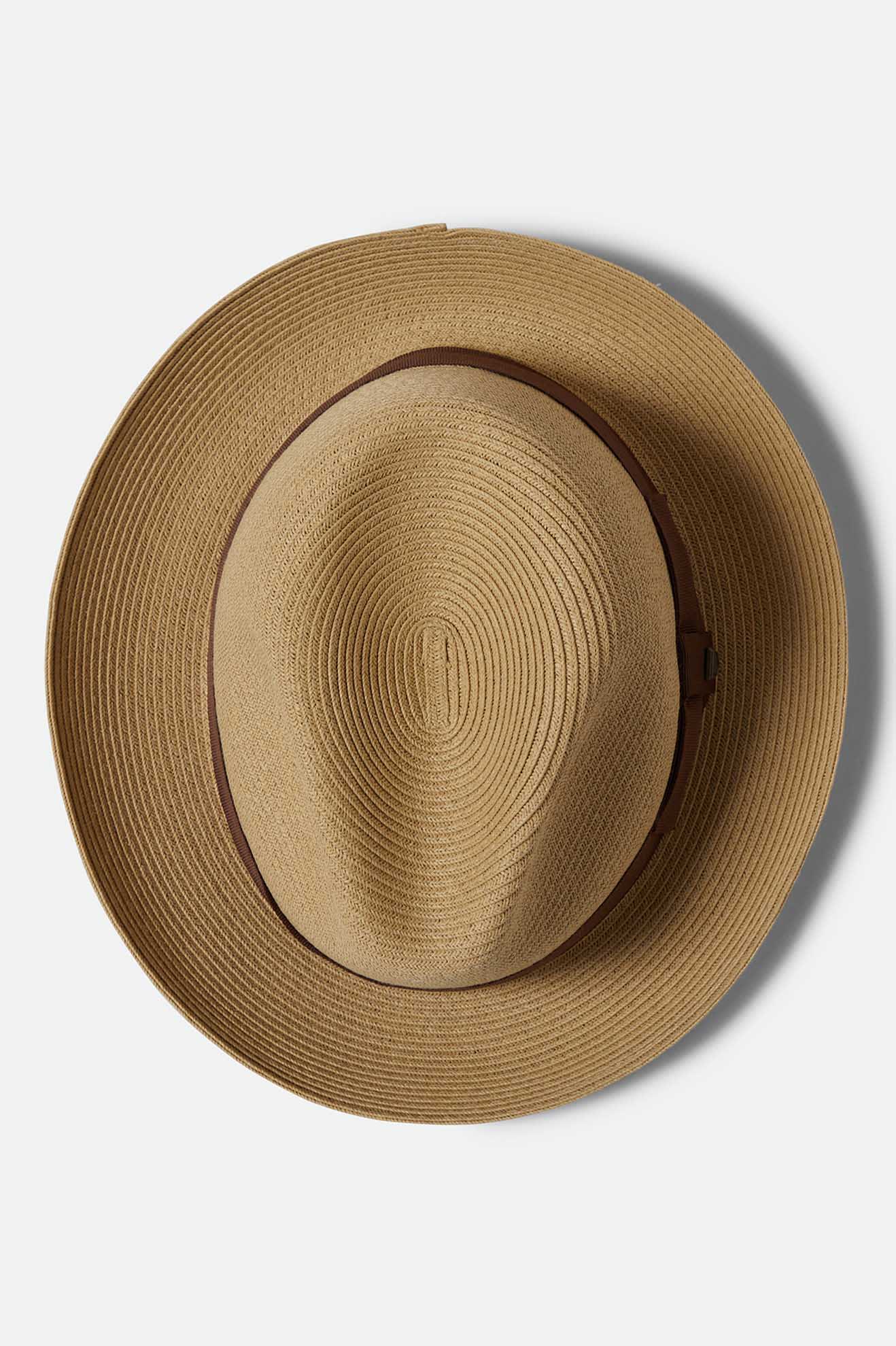 Brixton Horton CB Packable Fedora DarkTan-Brown XS