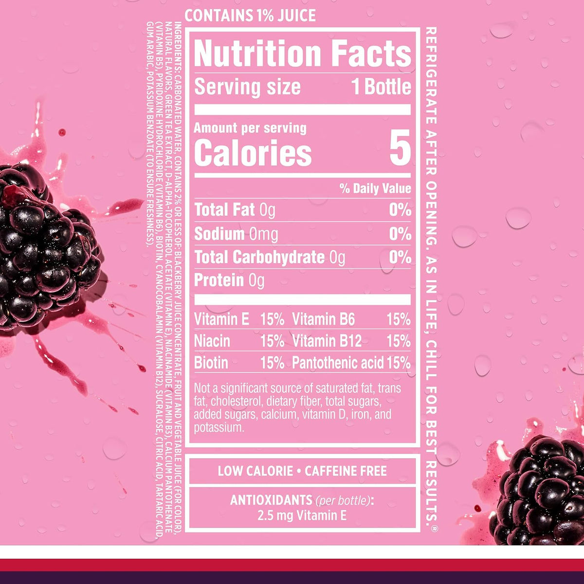 Sparkling Ice Water BlackRaspberry 17 FL OZ