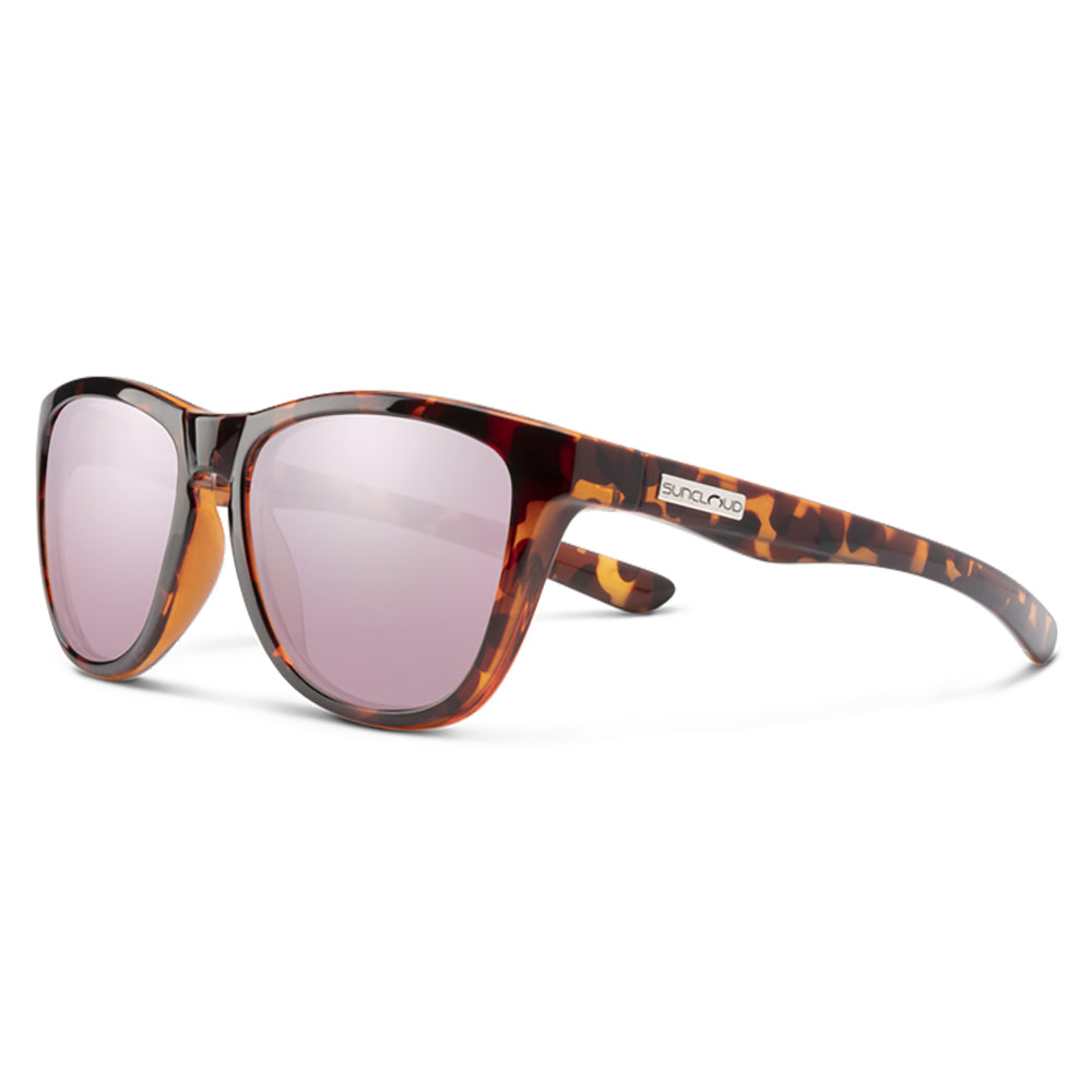 SunCloud Topsail Polarized Sunglasses Tortoise PinkGoldMirror Square