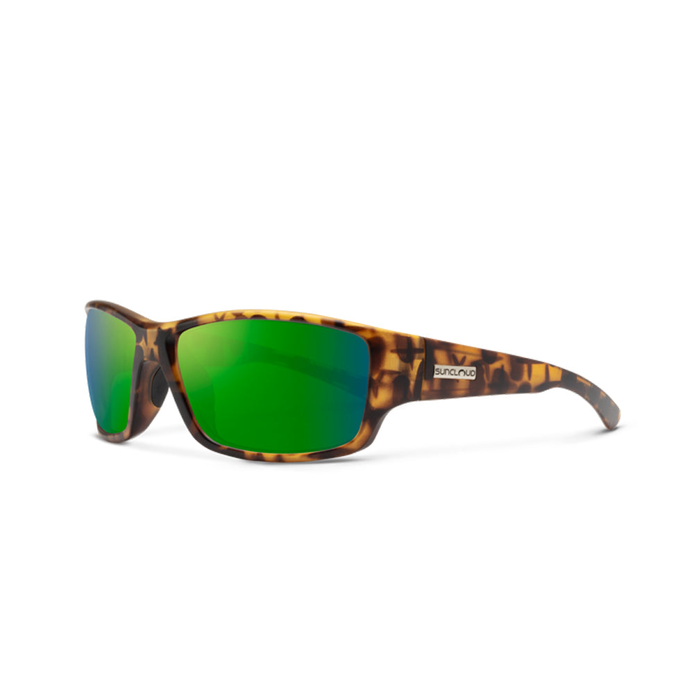 SunCloud Hull Polarized Sunglasses MatteTortoise GreenMirror