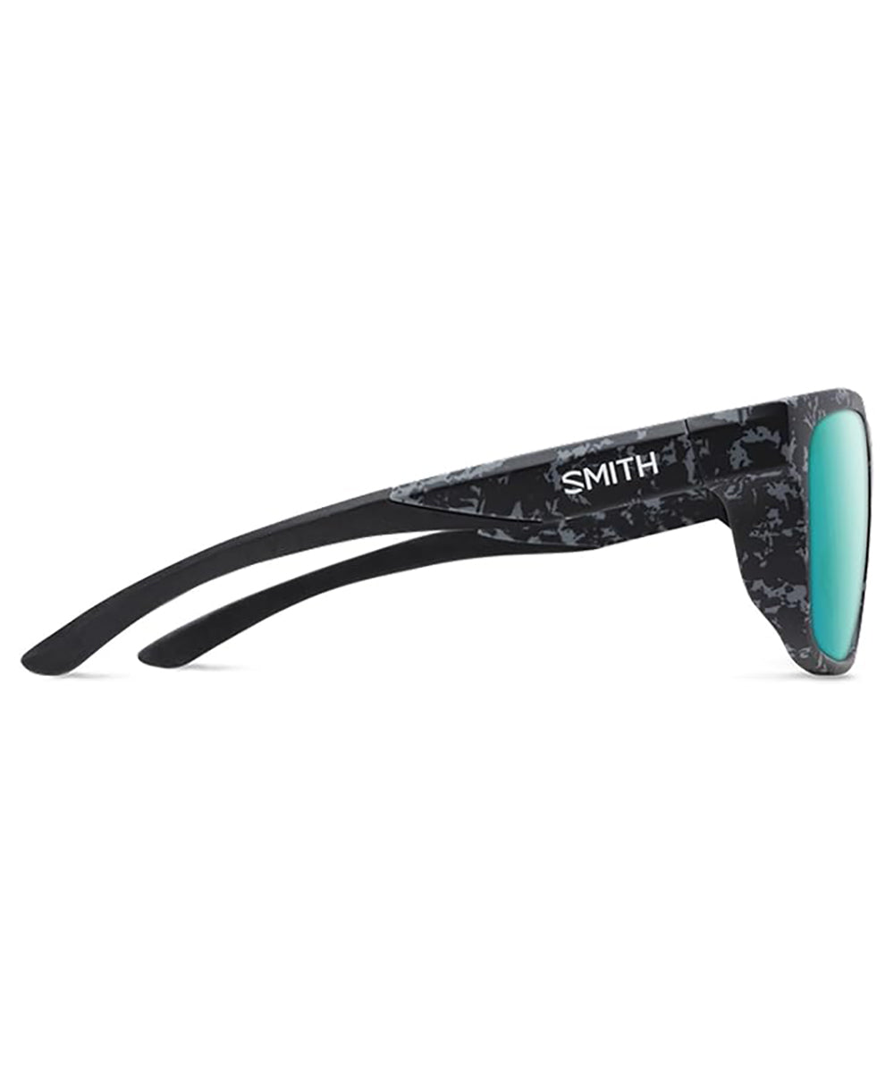 Smith Barra Polarized Sunglasses MatteBlack Ash MRB OpalMirror Square