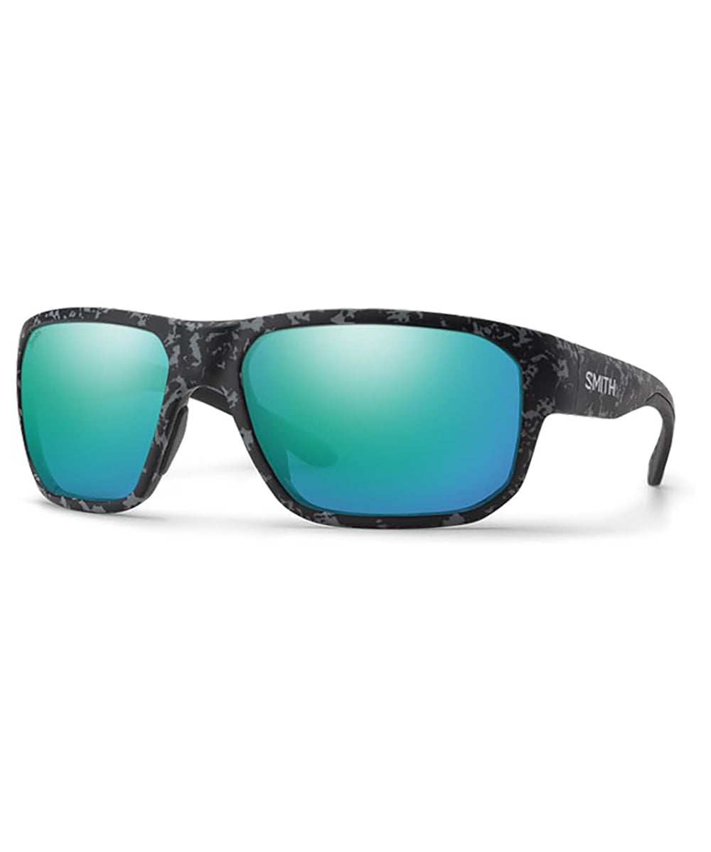 Smith Barra Polarized Sunglasses MatteBlack Ash MRB OpalMirror Square