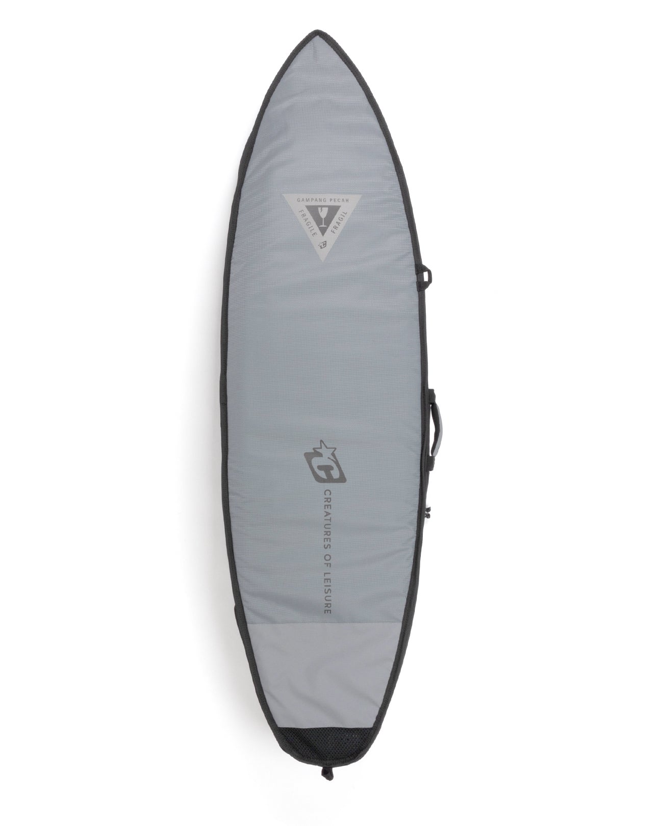 Creatures of Leisure Double DT2.0 Shortboard Boardbag Titanium-Black 6ft7in
