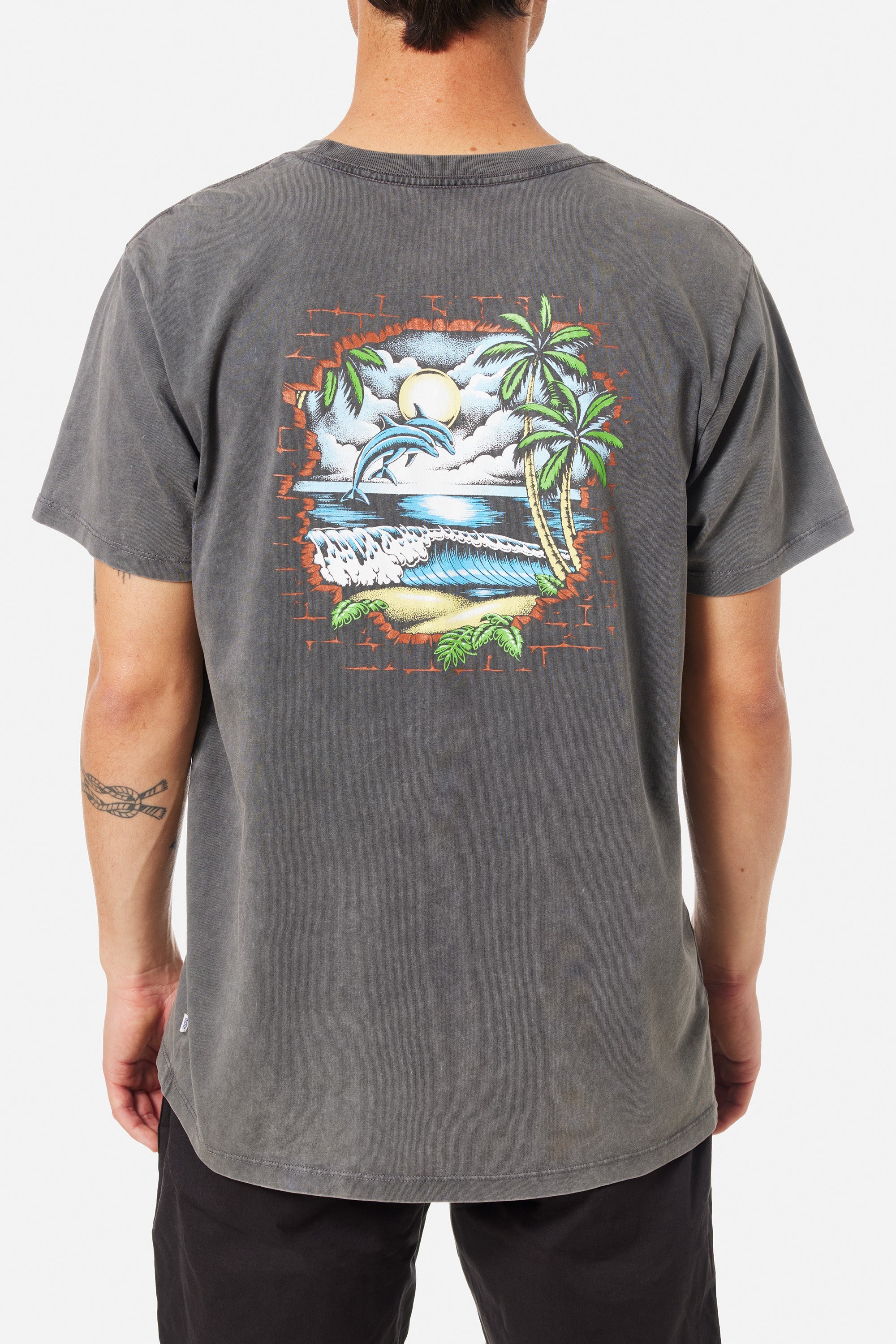 Katin Venice Washed SS Tee Black Sand XL