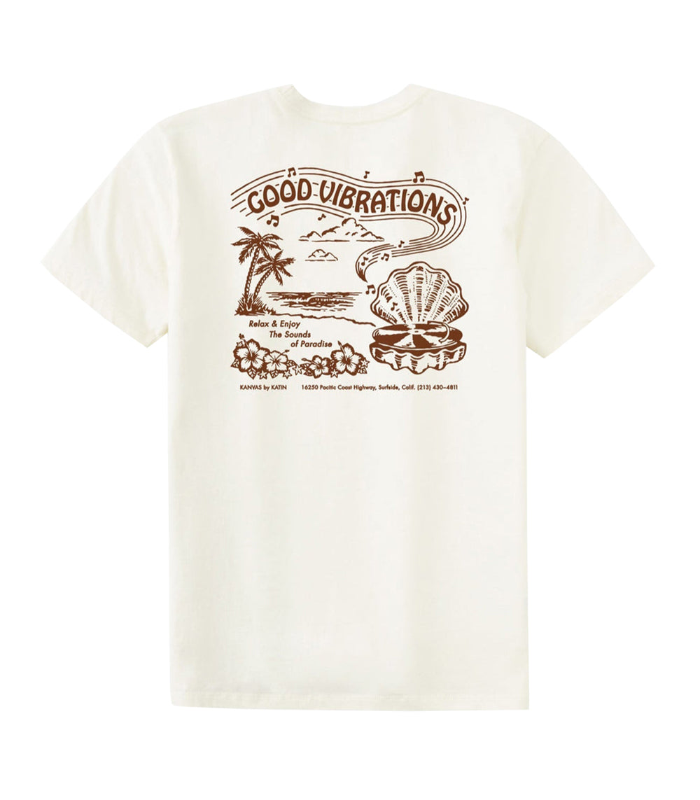 Katin Vibrations SS Tee VintageWhite-VWHT XL