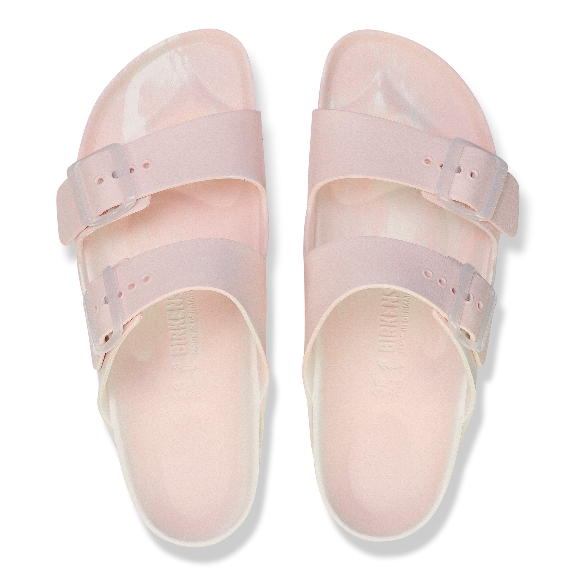 Birkenstock Arizona Active EVA Womens Sandal Multi Light Rose-Eggshell 8
