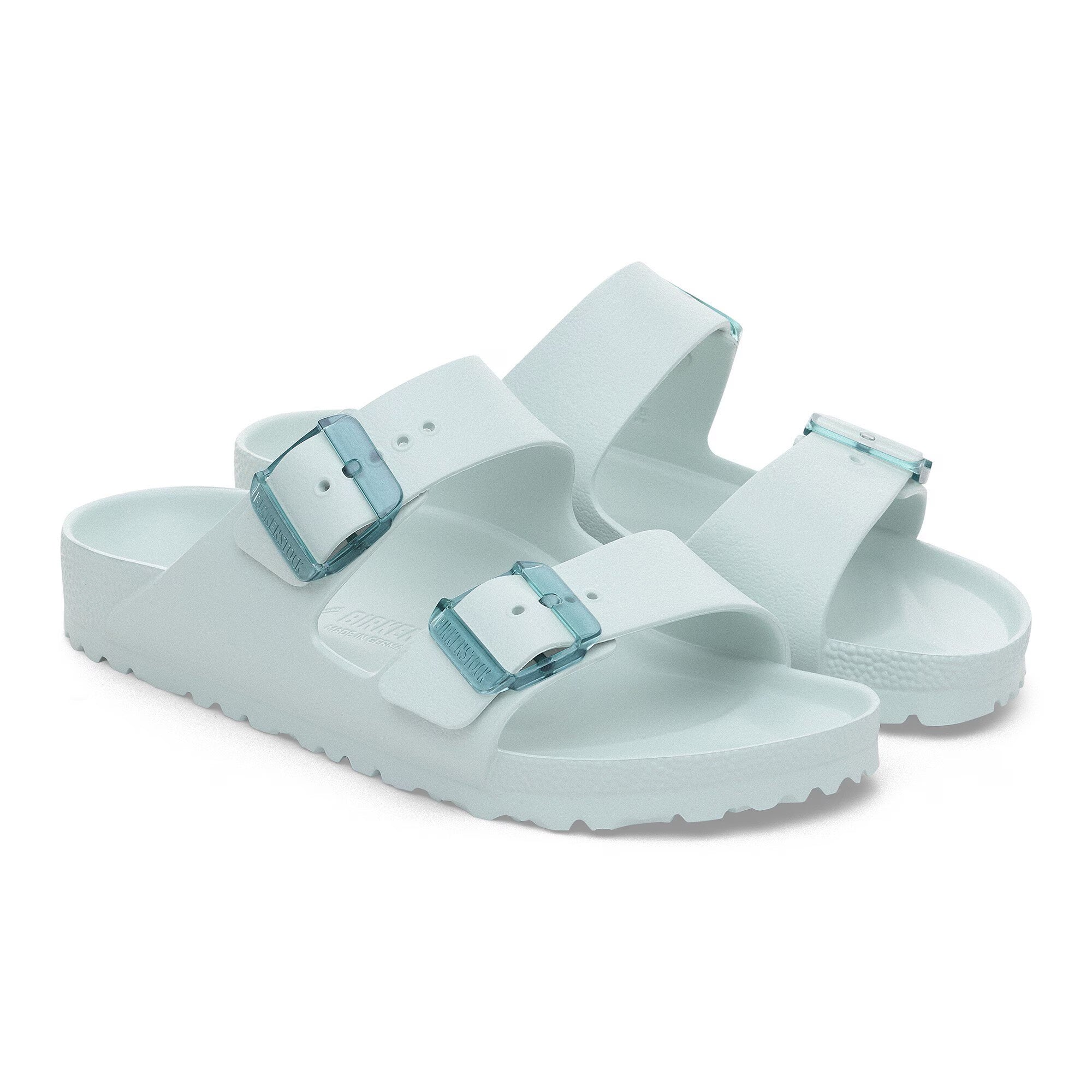 Birkenstock Arizona Stealth Buckle Active EVA Womens Sandal Surf Green 8