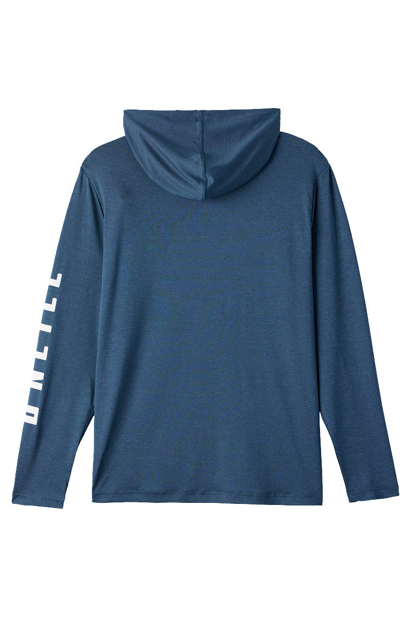 O'NEILL TRVLR UPF HOODED L/S- SWELL NVH-NAVY HEATHER L
