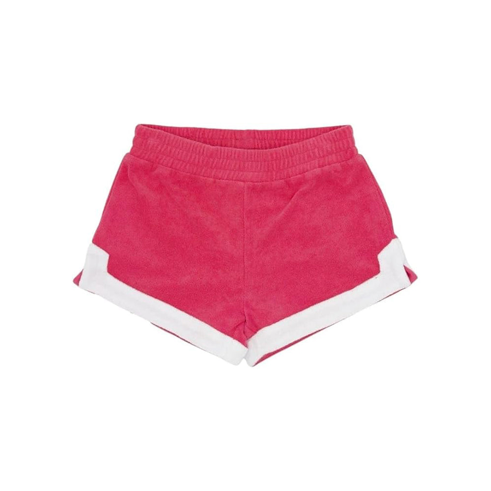 FEATHER 4 ARROW RESORT TERRY SHORT HTC-HOT CORAL 8-9Y