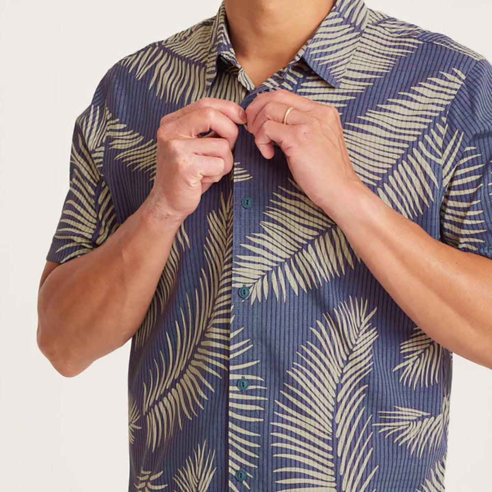 ROARK Bless Up Breathable Stretch Shirt FFS-FIRE FERN SLATE L