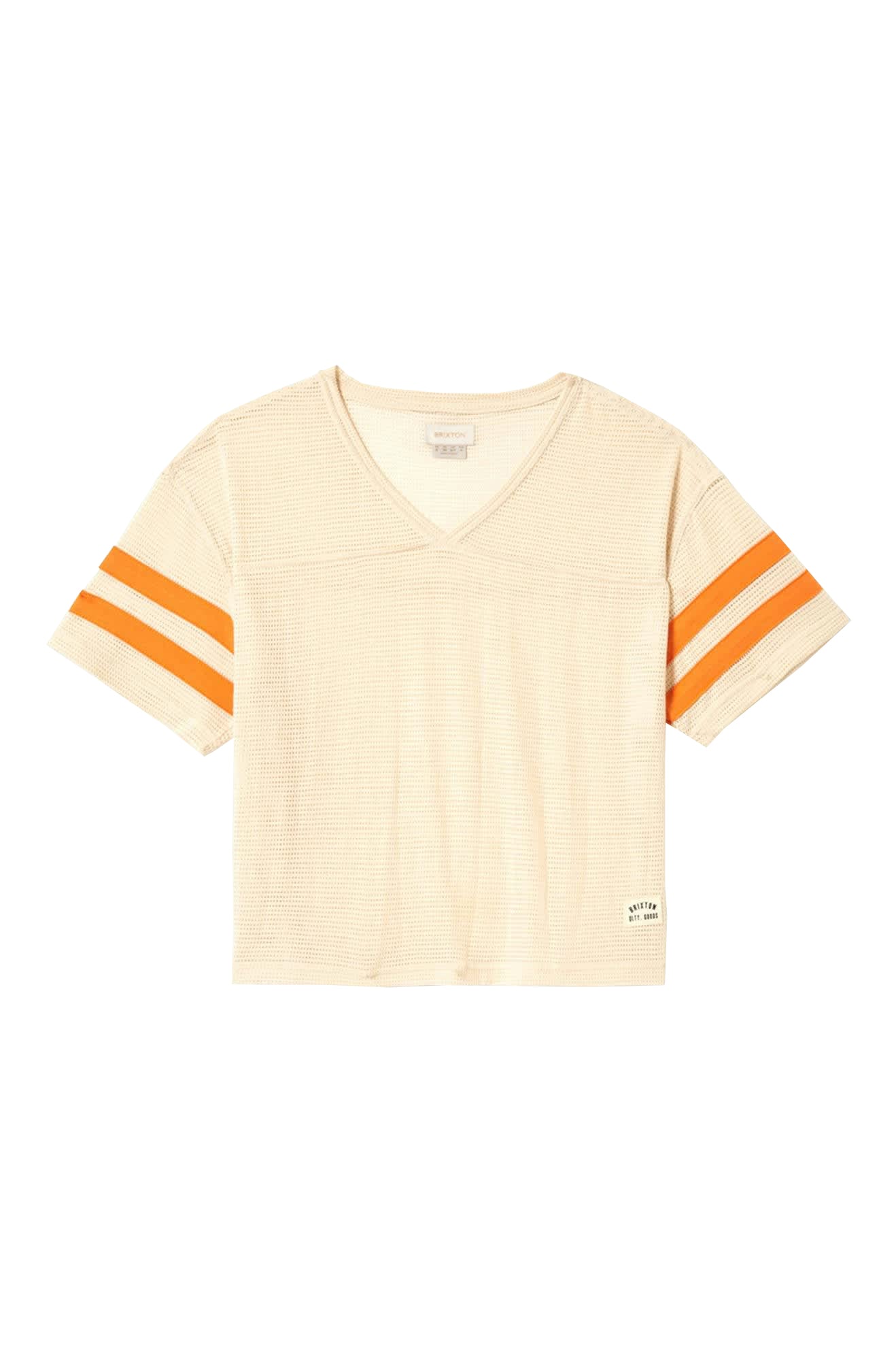 BRIXTON VARSITY FOOTBALL MESH TEE WHTCP-WHITECAP M