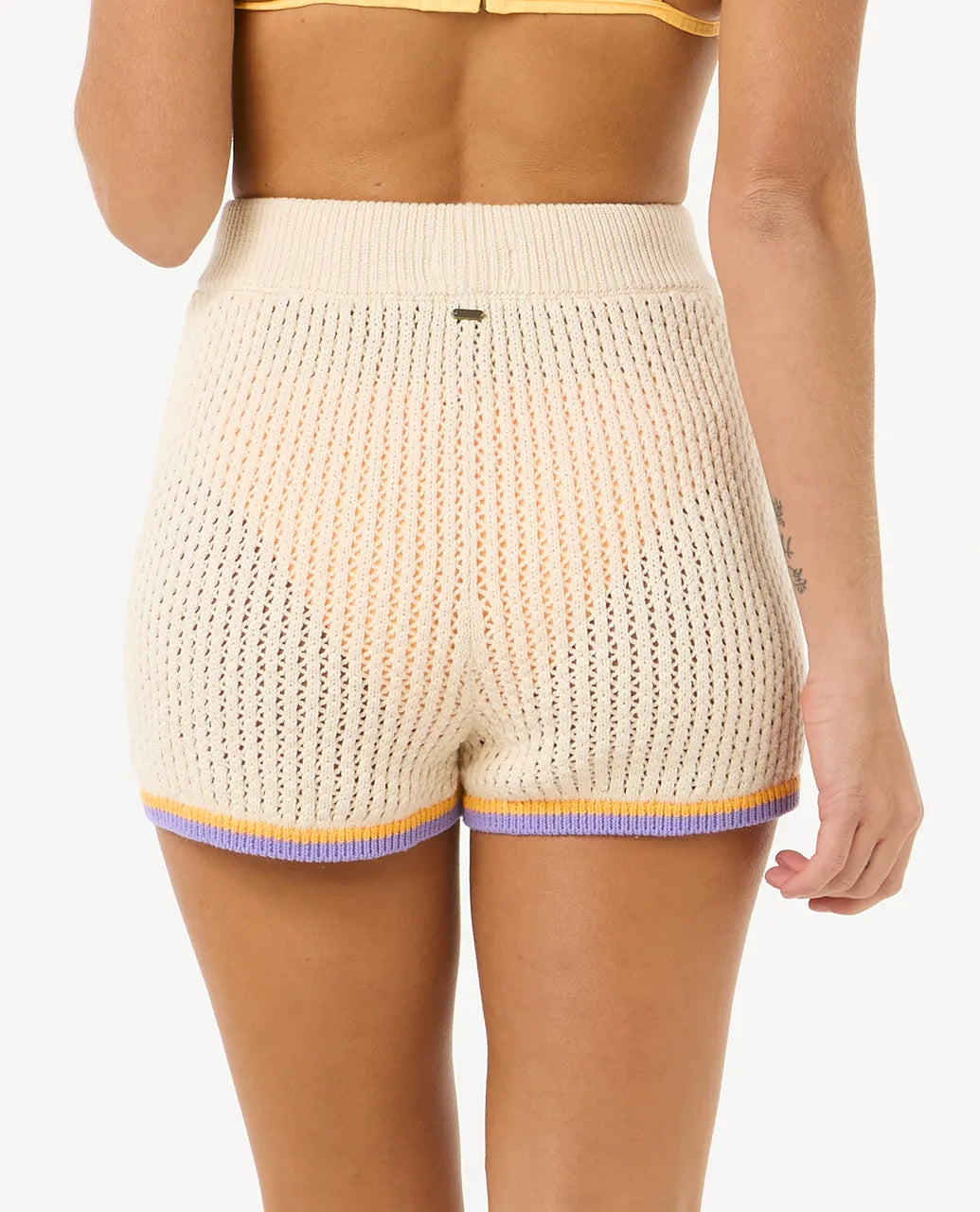 RIP CURL CALA VADELLA CROCHET SHORT 0003-Off White L